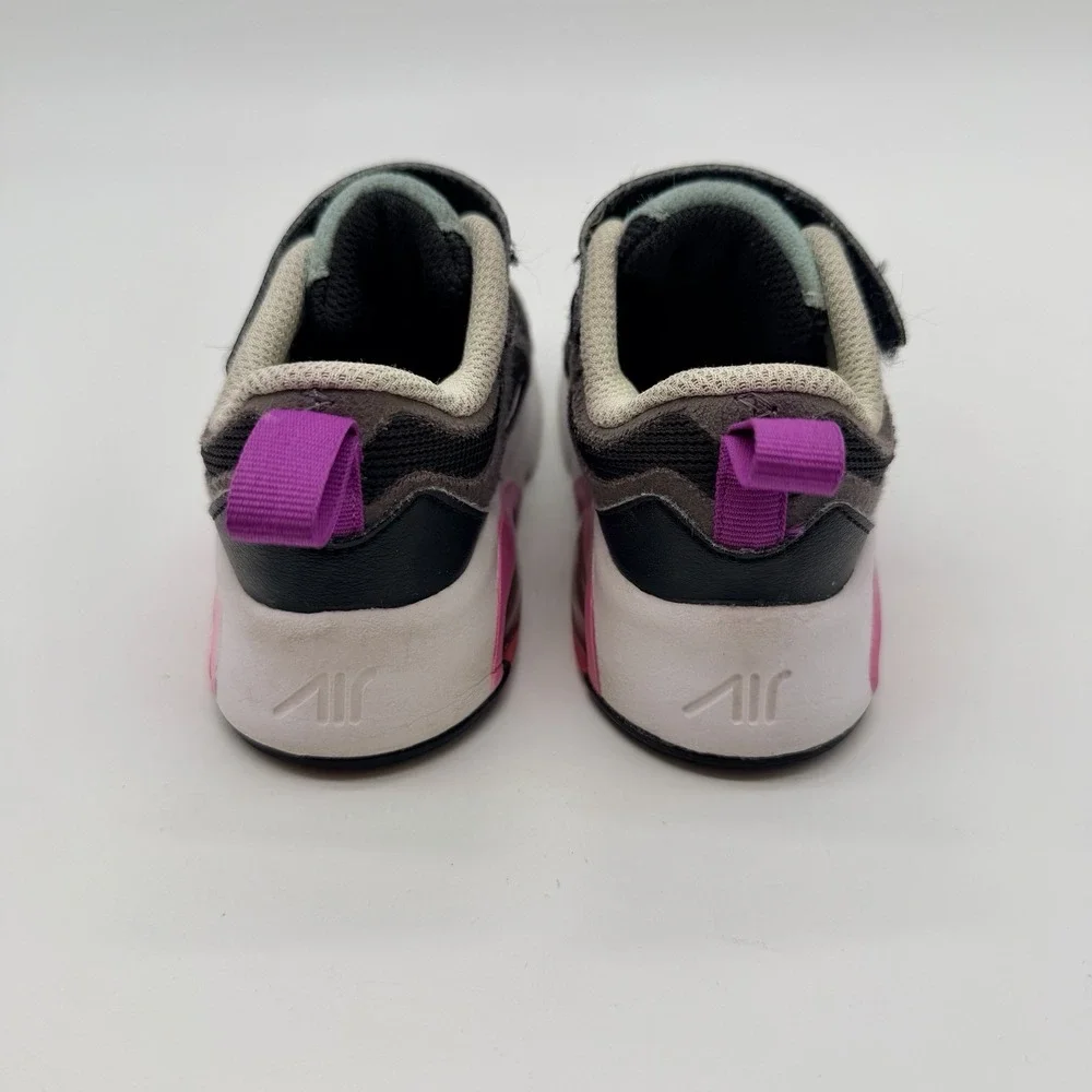 Nike Shoes Toddler's Sz 7C Black Metallic Silver Air Max 200 (TD)  AT5629-004